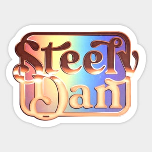 Steely Dan /// Retro Faded-Style Typography Design Sticker